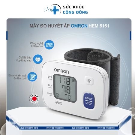 MÁY ĐO HUYẾT ÁP OMRON HEM 6161 CHÍNH HÃNG BẢO HÀNH 5 NĂM