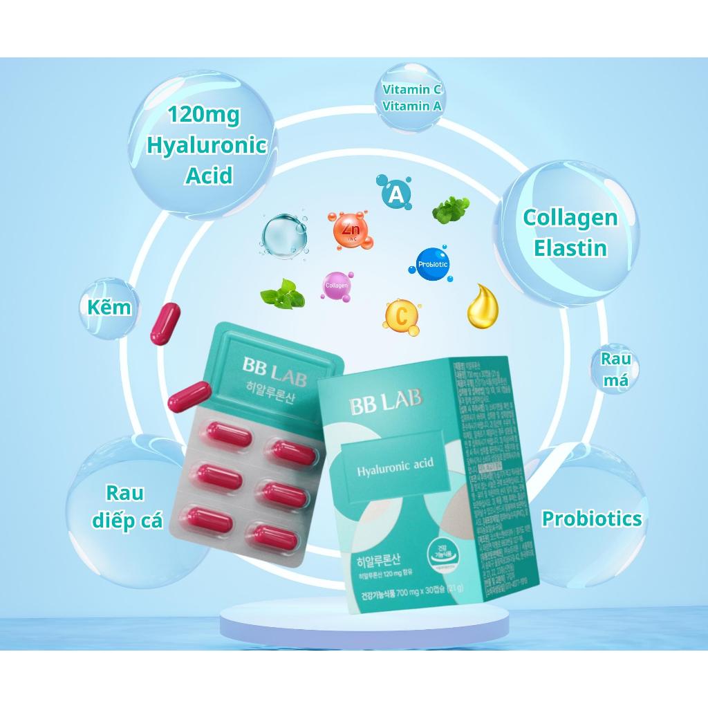 Ảnh Combo BBLAB Hyaluronicd Acid, Glutathione C Trắng Da, Mờ Thâm, Cấp Ẩm, Giảm Tiết Dầu, Giảm Mụn 30 Viên - 30 Gói/Hộp 4