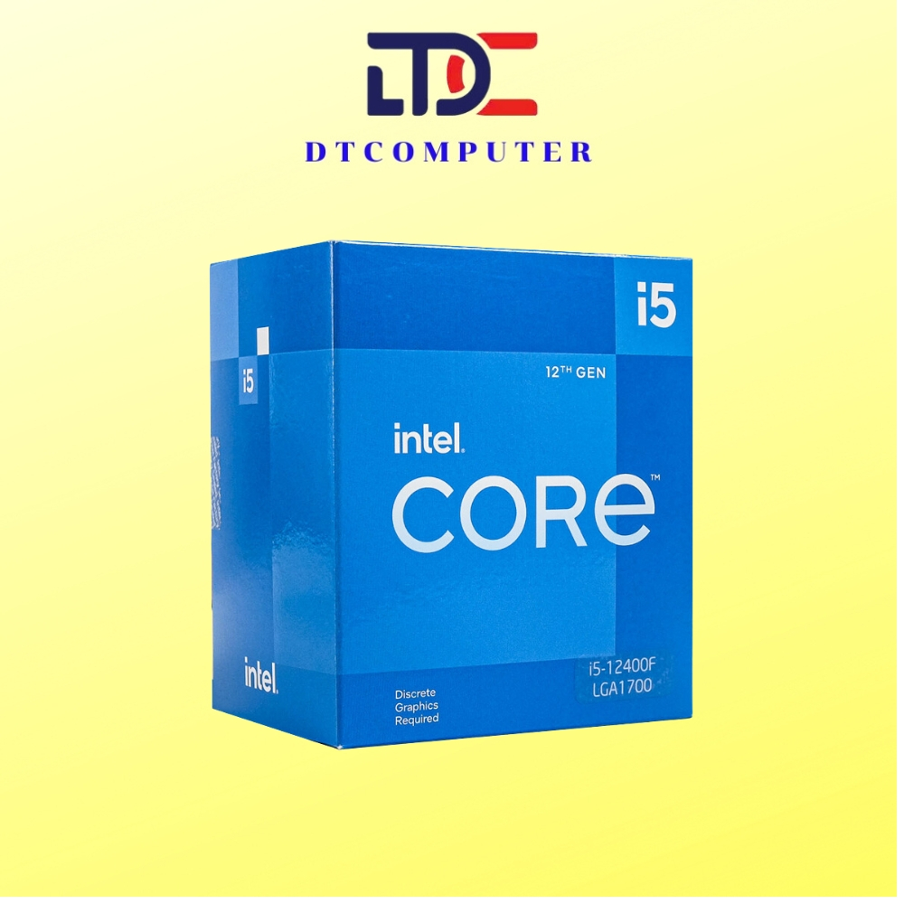 Bộ Xử Lý CPU Intel Core I5 12400F; Box Chính Hãng - 36T | Shopee Việt Nam