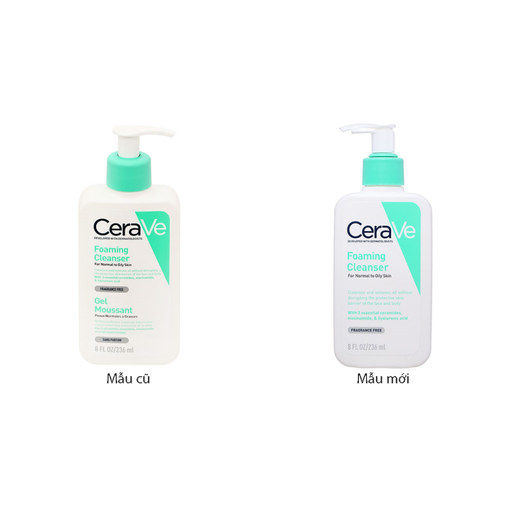 Ảnh Sữa rửa mặt Cerave Foaming Facial Cleanser 473ml dành cho da thường và da dầu 2