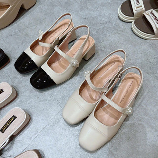 Gót Bích Sandal 5p Tag Hoa QC Fullbox Da Mềm Cao Cấp Mieo Shoes G1299 G1300