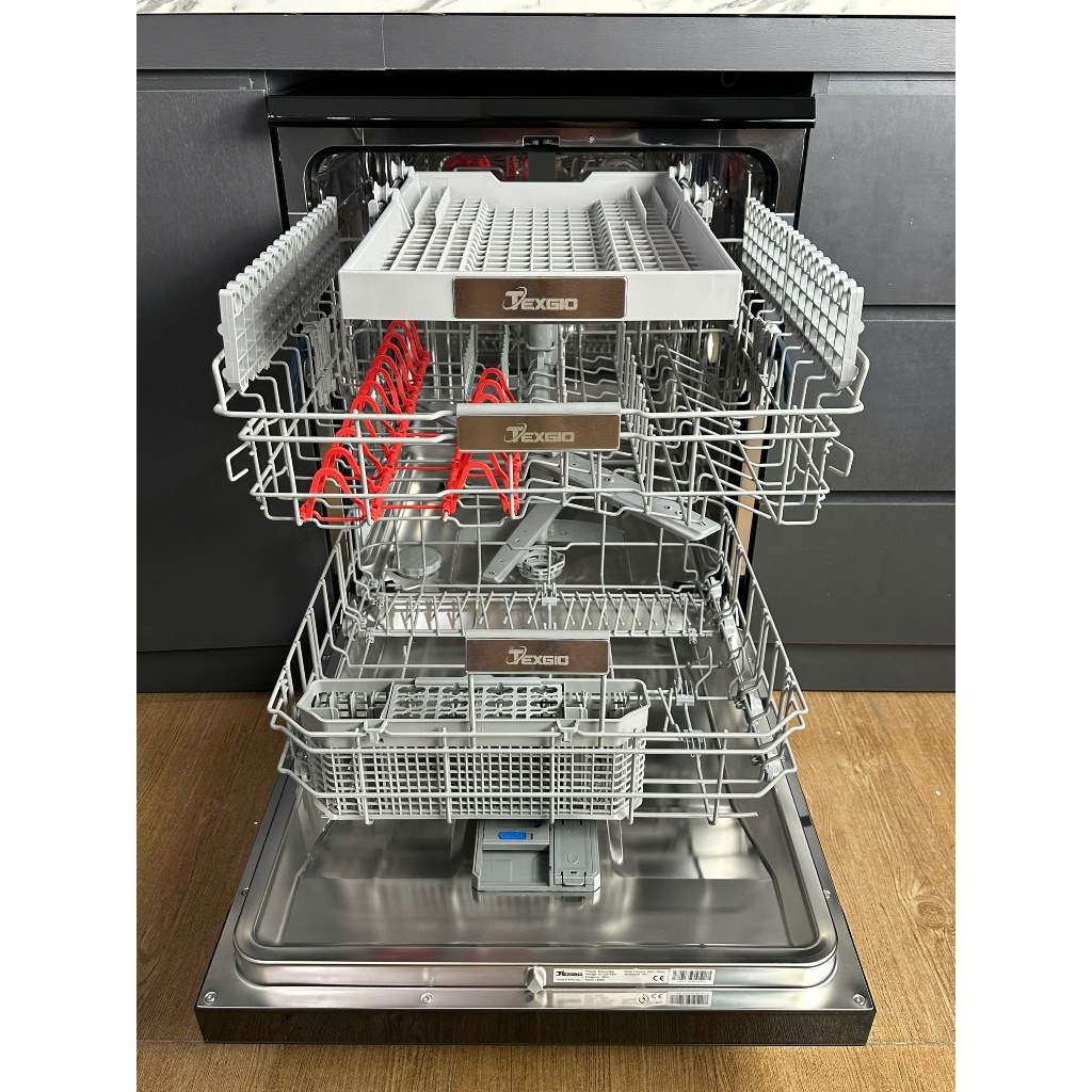 Máy rửa bát Texgio TGF8817B (17 bộ) - Diệt khuẩn UV, Tự Động Hé Cửa, Sấy khí nóng PTC, Chọn Giàn, Bảo Quản Khí Tươi 72h | BigBuy360 - bigbuy360.vn