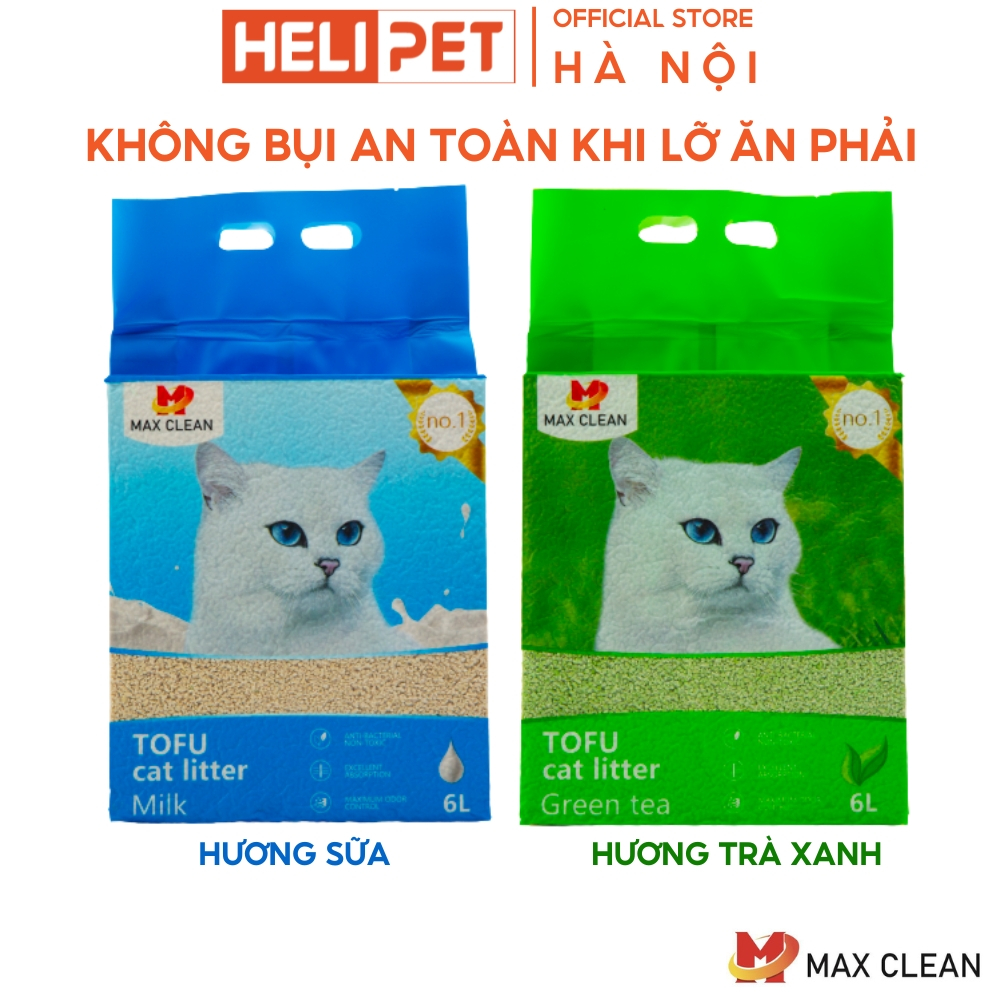 Ảnh Cát Đậu Nành Hạt Nhuyễn Max Clean 2.4Kg Vón Cục Không Bụi Chuyên Dùng Cho Máy Dọn Phân Mèo 3