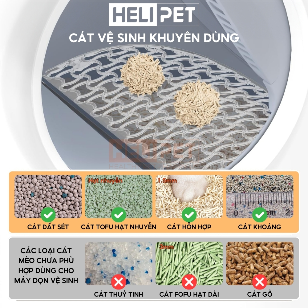 Ảnh [NEW 2025] Máy Vệ Sinh, Dọn Phân Mèo Tự Động PETREE x HeLiPet 2025, Bản Quốc Tế - HeLiPet Hà Nội 3