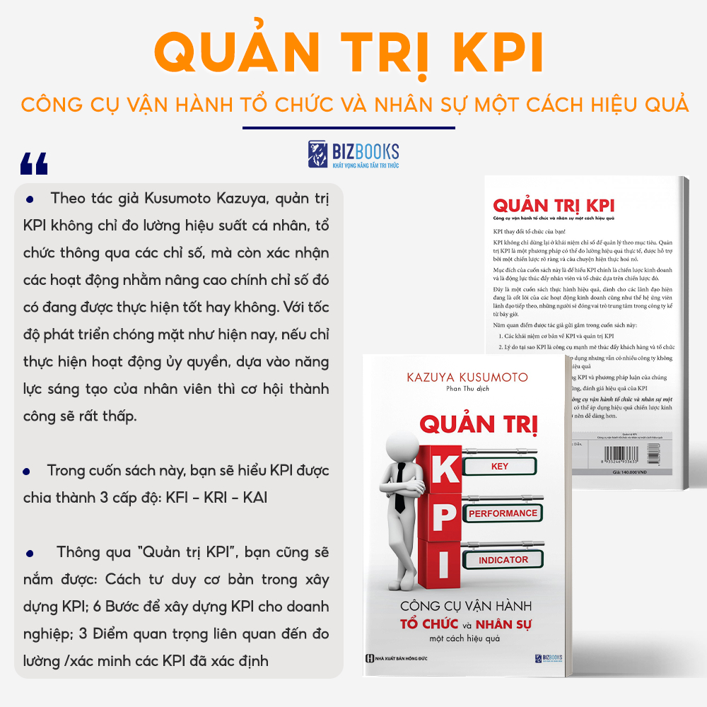 Sách Quản Trị Kpi: Công Cụ Vận Hành Và Tổ Chức Nhân Sự Một Cách Hiệu Quả - Xây Dựng Kpi Cho Doanh Nghiệp