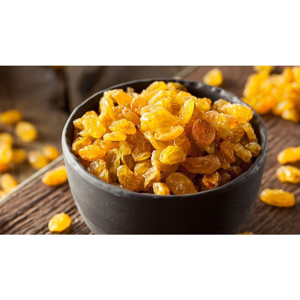 Hộp 500g Nho Vàng Khô Không Đường/250g