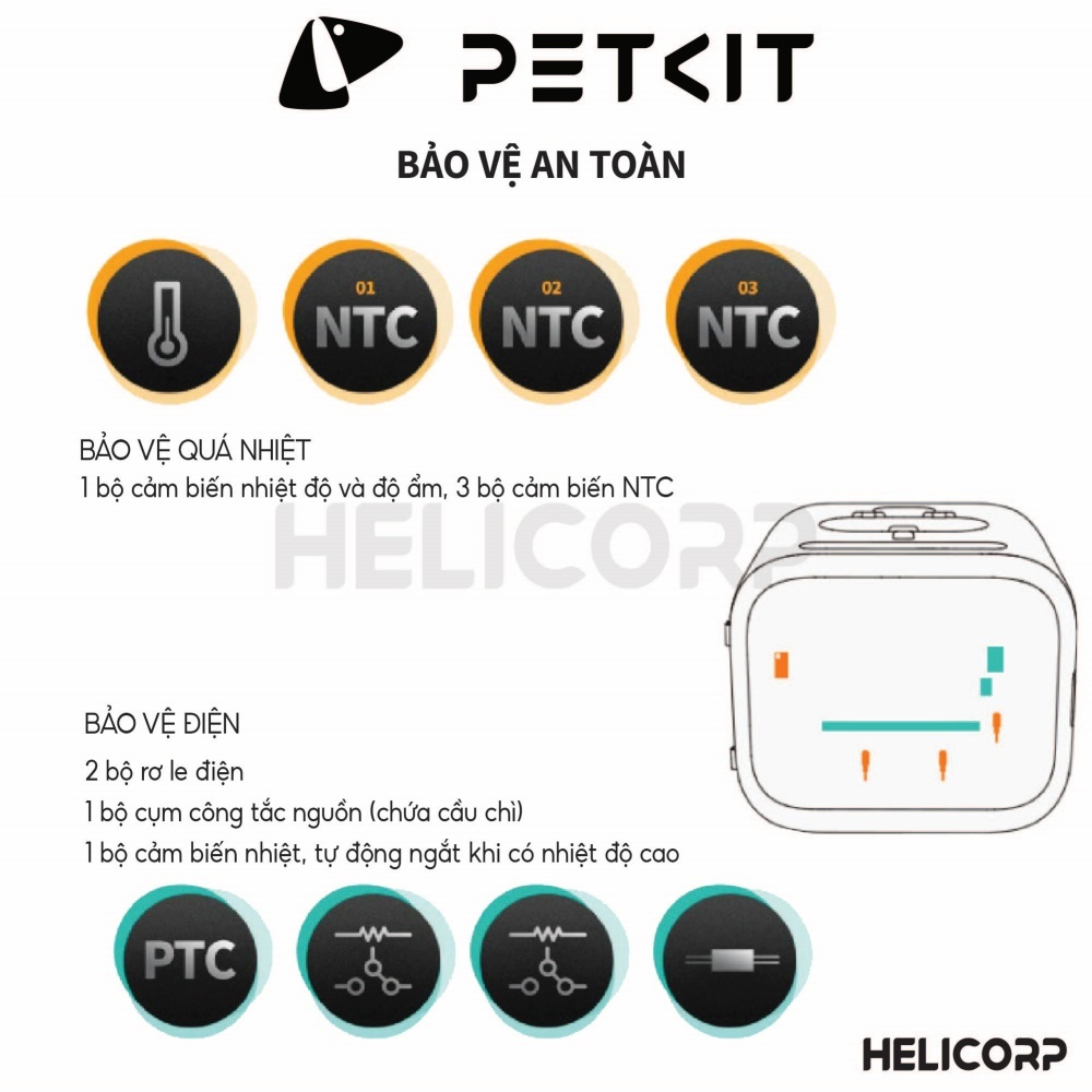 Ảnh Máy Sấy, Lồng Sấy Lông Chó Mèo Petkit AirSalon Max Pro Ozone - HeLiPet Hà Nội 4