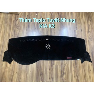 Thảm Taplo Ô Tô KIA K3 Đời 2015 - 2018, 2021 - 2026 Chất Tuyết Nhung Mịn Cao Cấp Chống Nắng, Nóng, Trang Trí Taplo