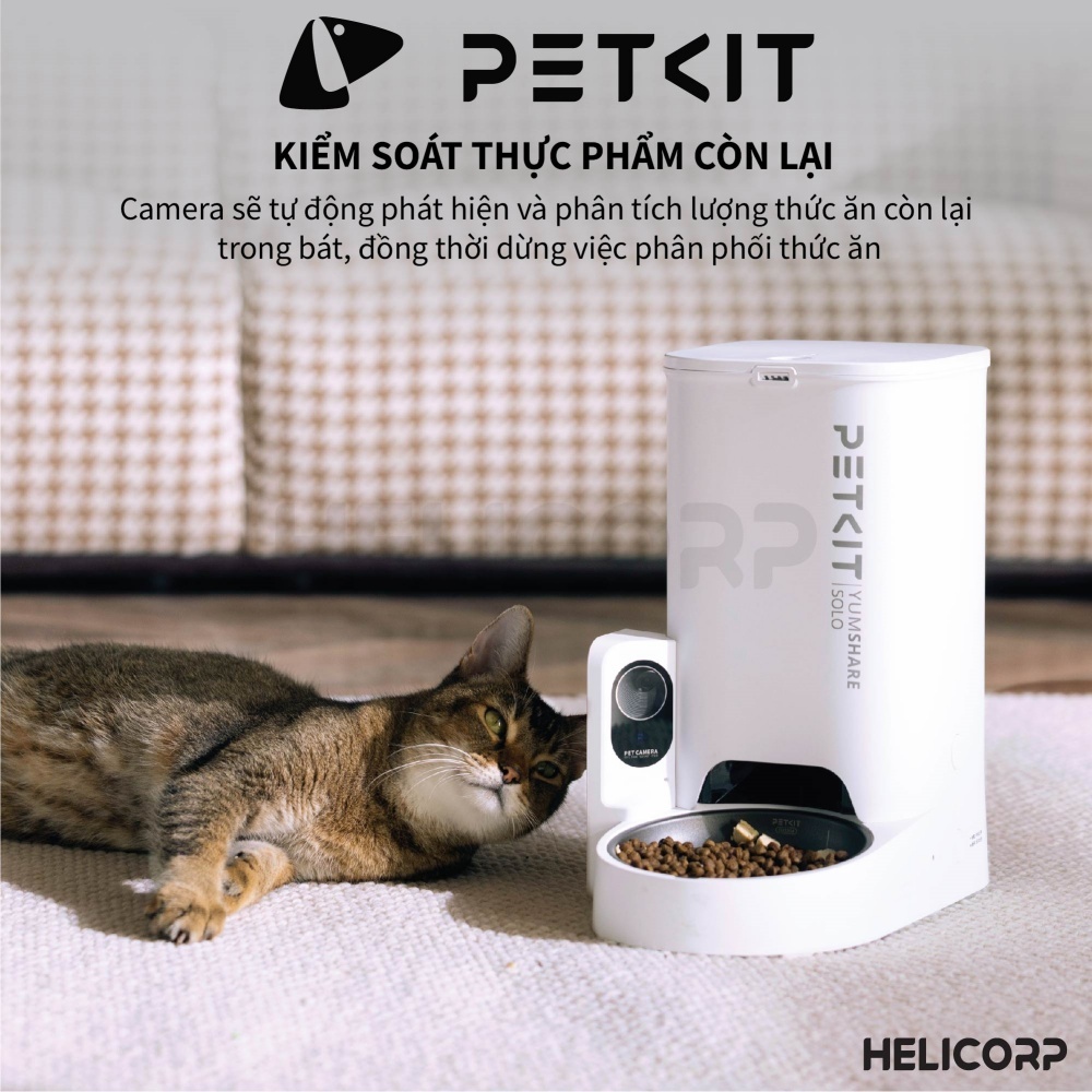 Ảnh Máy Cho Chó Mèo Ăn Tự Động Có Camera, Máy Nhả Hạt Cho Chó Mèo PETKIT Yumshare SOLO - Máy cho ăn thông minh PETKIT Solo 1