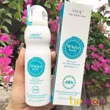Chính hãng _ Xịt dưỡng trắng da White body the new skin