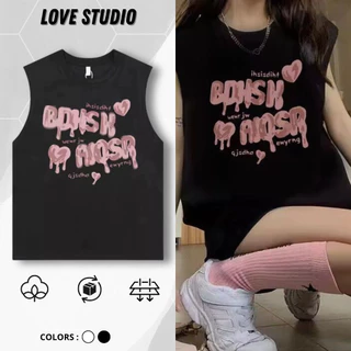 Áo Tanktop Ba Lỗ Nam Nữ Họa Tiết LoveStudio Nam Nữ Unisex Vải Cotton 100% Dày Dặn Thoải Mái [BL07]