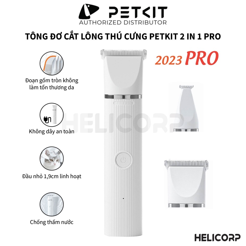 Ảnh Tông Đơ Đa Năng PETKIT 2in1 Pro 2024 Chuyên Dụng Cắt Tỉa Lông Cho Thú Cưng - HeLiPet 1