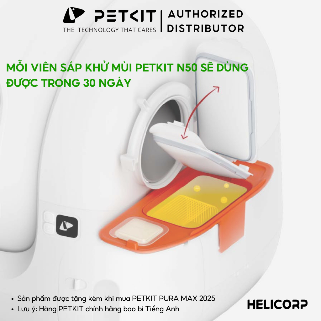 Ảnh Sáp khử mùi PETKIT N50 Dùng cho máy dọn vệ sinh tự động PETKIT Pura Max - HeLiPet 1