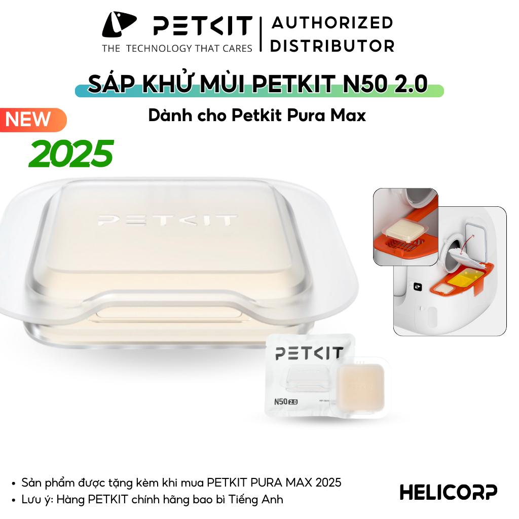 Ảnh Sáp khử mùi PETKIT N50 Dùng cho máy dọn vệ sinh tự động PETKIT Pura Max - HeLiPet 2