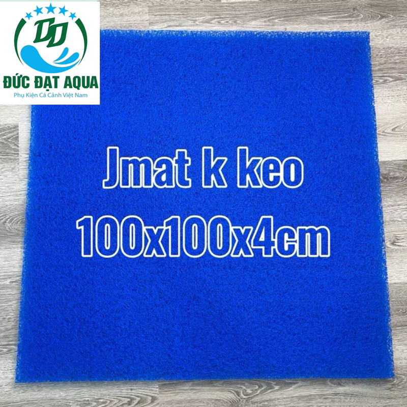 Jmat không keo loại 100x100x4cm, 200x100x4cm ,cm dày 3,8cm vật liệu lọc hồ cá koi 5