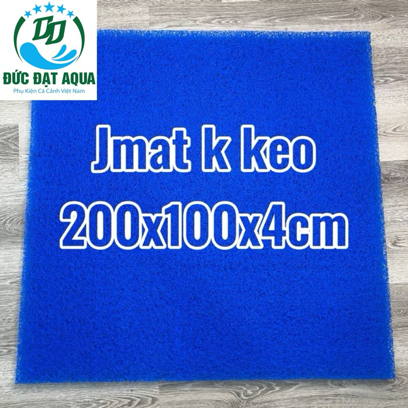 Jmat không keo loại 100x100x4cm, 200x100x4cm ,cm dày 3,8cm vật liệu lọc hồ cá koi 4