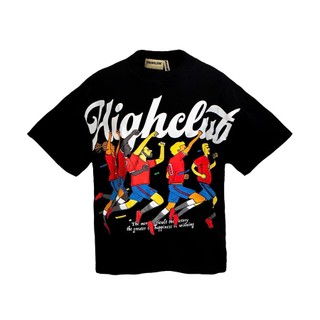 Áo thun FOOTBALL TEAM màu đen form OVERSIZE HIGHCLUB chính hãng- unisex