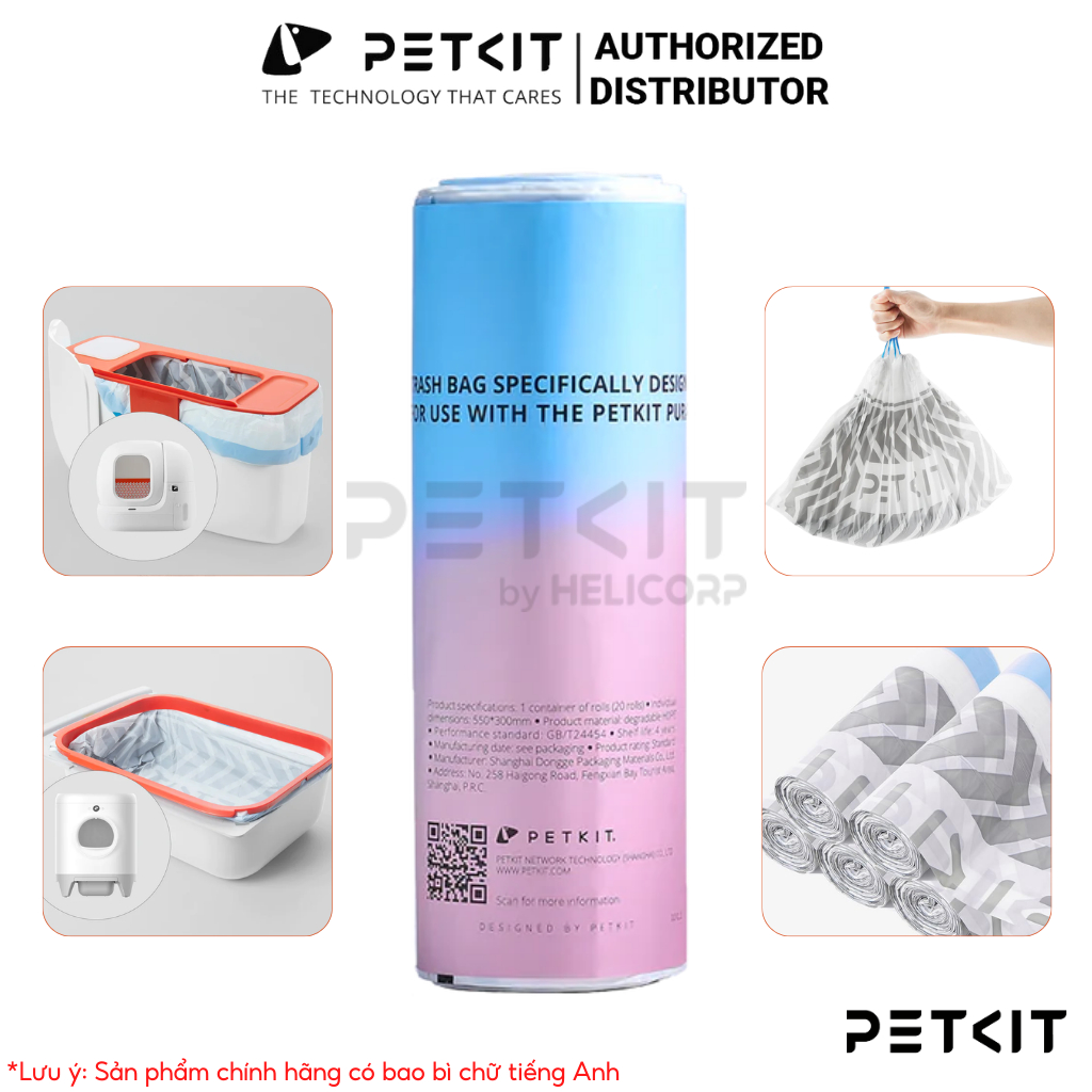 Ảnh Túi Đựng Rác Petkit Dùng Cho Máy Vệ Sinh Tự Động Cho Mèo Pura X và Pura Max 1
