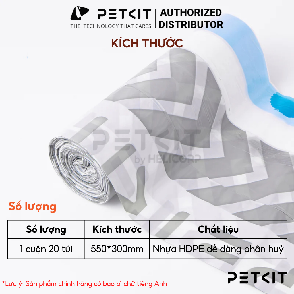 Ảnh Túi Đựng Rác Petkit Dùng Cho Máy Vệ Sinh Tự Động Cho Mèo Pura X và Pura Max 4