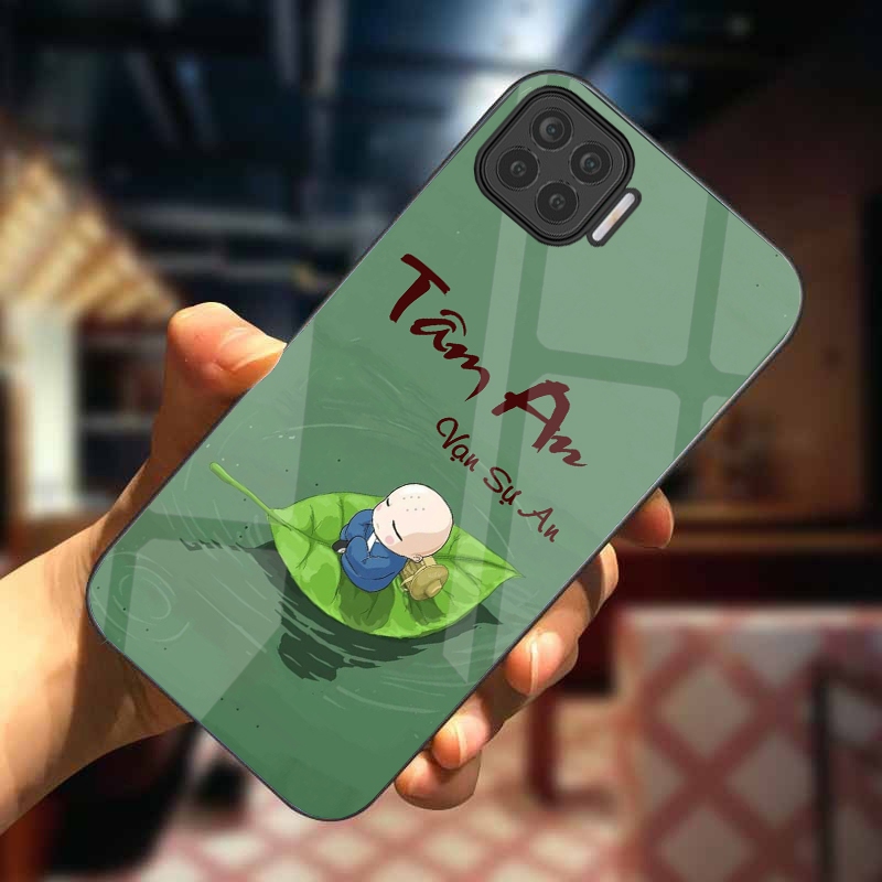 Ốp Lưng OPPO A73, A93 Mặt Lưng Kính Cường Lực In 3D Cao Cấp