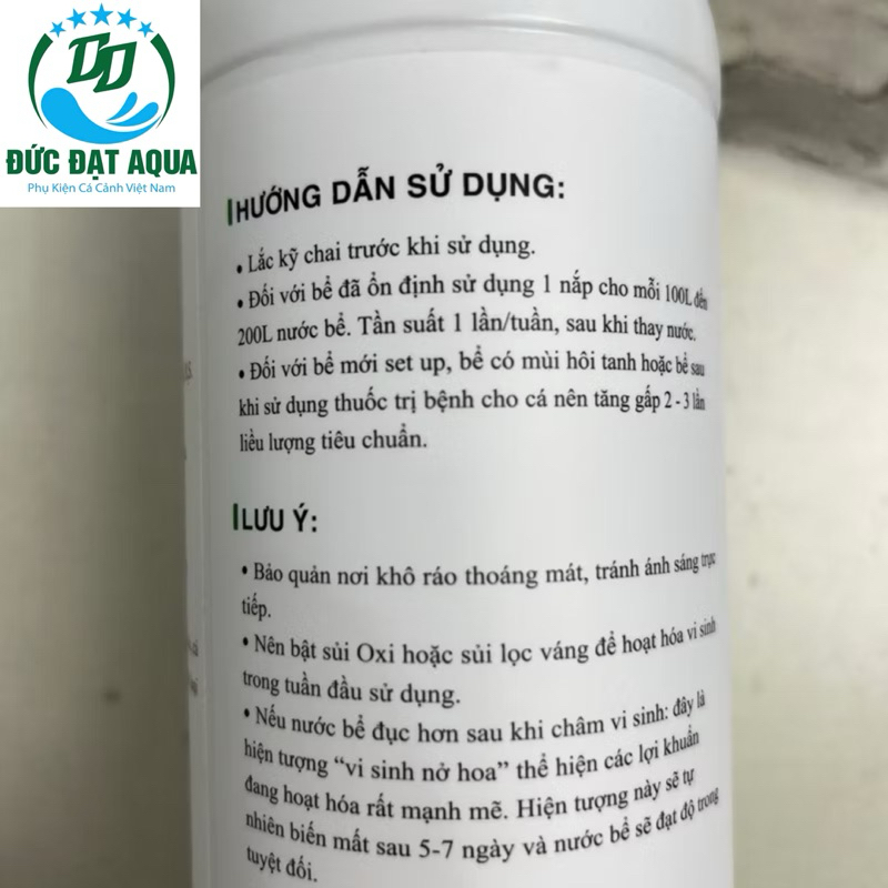 Vi Sinh Multibio - Khử Mùi, Khử Độc, Làm Trong Nước Cá Cảnh, tạo môi trường tốt cho cá 125-250-500ml 7