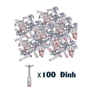 Hộp 100 đinh hạt nổ bắn bê tông, ty trần thạch cao, kim loại, Bh 12 tháng Kouritsu Official Store