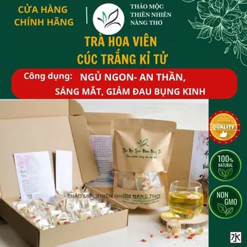 Trà Hoa Viên Cúc Trắng Kỉ Tử - Trà Bạch Cúc Kỷ Tử Đường Phèn Mật Ong (Trà Hoa Cúc Trắng Kỷ Tử)