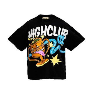 Áo thun WINNER TEE cổ tròn tay lỡ form boxy màu ĐEN/TRẮNG HIGHCLUB - Unisex