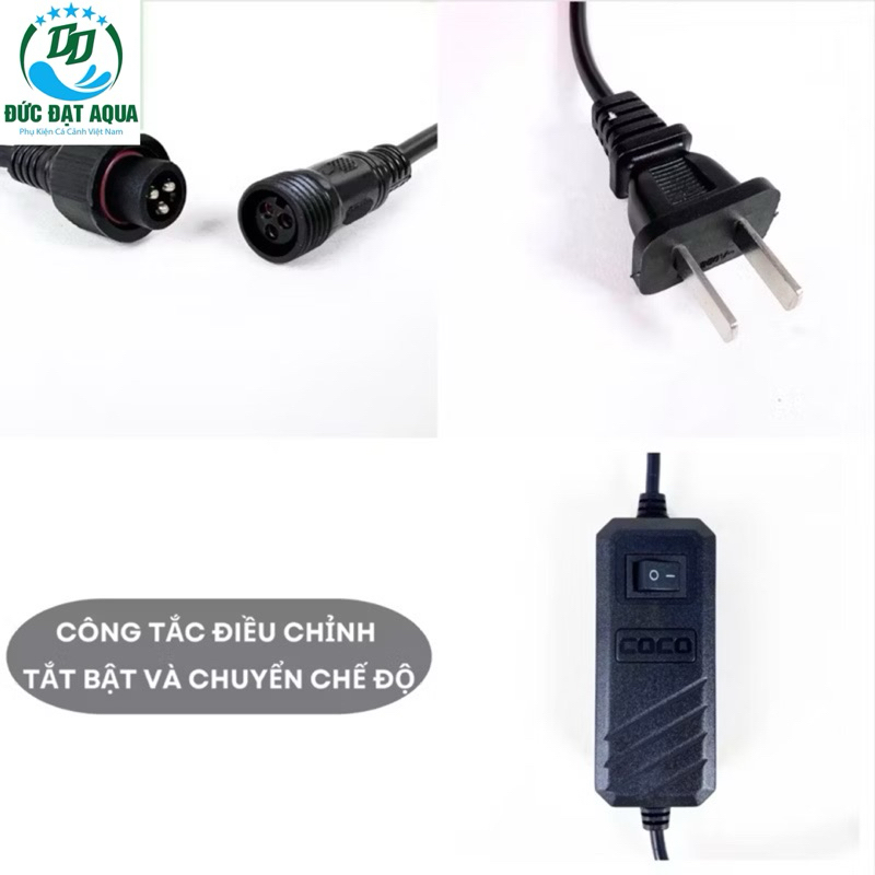 Đèn Led COCO RGB UR300 UR400 UR500 UR600 UR800 UR900 UR1000 UR1200 có 3 chế độ sáng khác nhau 8