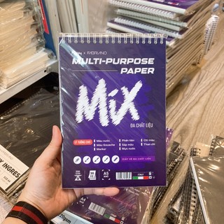HAPPY x FABRIANO - Giấy, Sổ lò xo vẽ Đa chất liệu MIX MEDIA 200gsm A6 / A5 / A4 10-20-30 tờ ♥ Multi-Purpose Sketchbook