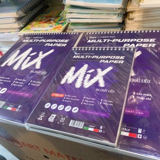 HAPPY x FABRIANO - Giấy, Sổ lò xo vẽ Đa chất liệu MIX MEDIA 200gsm A6 / A5 / A4 10-20-30 tờ ♥ Multi-Purpose Sketchbook