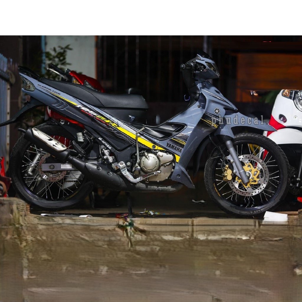 Tem Rời Xe Yaz 125 Xám Xi măng -TG Stickers | Shopee Việt Nam