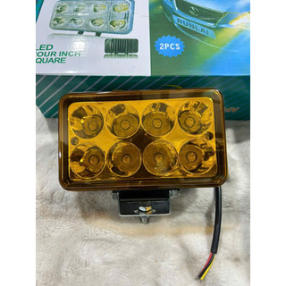 Đèn led tăng sáng, led trợ sáng 8 mắt Runlai 2 màu trắng, vàng.