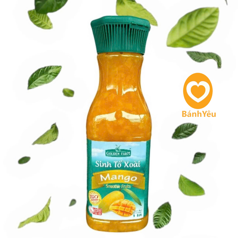 Sinh tố Golden Farm chai 1L nhiều mùi vị trái cây - PC83