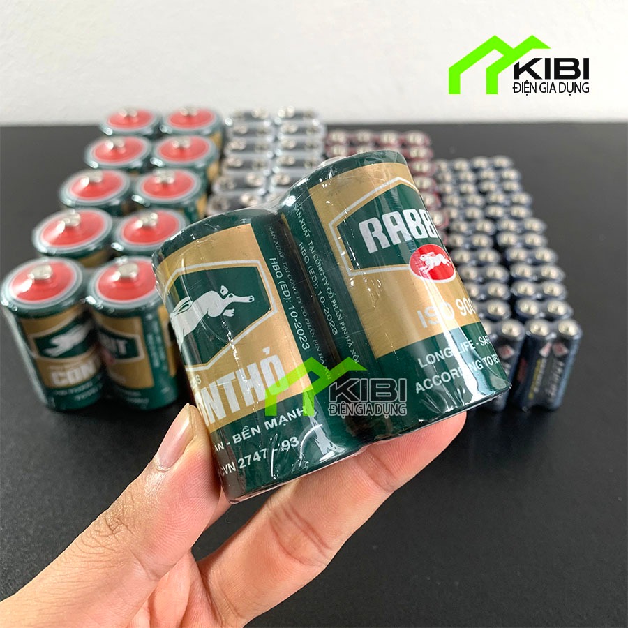 Pin đại, hộp 12 viên pin con thỏ loại to | Shopee Việt Nam