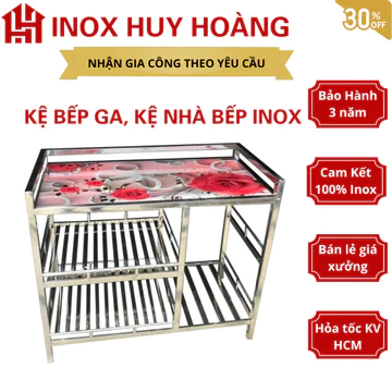 [INOX DÀY] Kệ inox bếp ga, kệ để đồ nhà bếp, kệ bếp, kệ bình ga, kệ nếu ăn, kệ để bình ga inox tốt