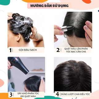 Son Chấm Tóc Che Tóc Bạc Nhanh 3s – Son Nhuộm Tóc Tạm Thời Tự Nhiên, An Toàn, Gọn Nhẹ Mang Theo