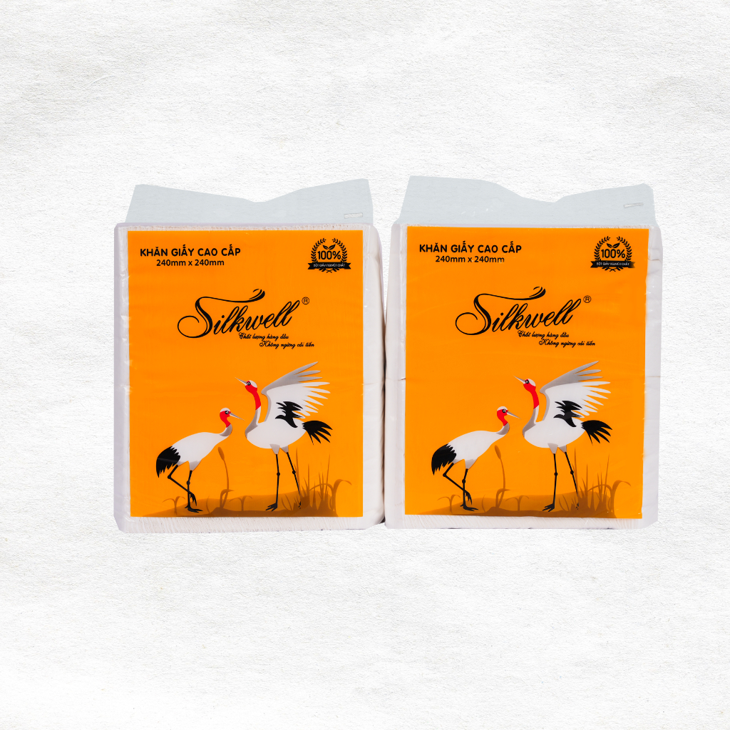 Ảnh Giấy ăn 1kg Silkwell Sếu HÀNG CAO CẤP khổ 240mm Chính hãng siêu dai thấm hút tốt 3