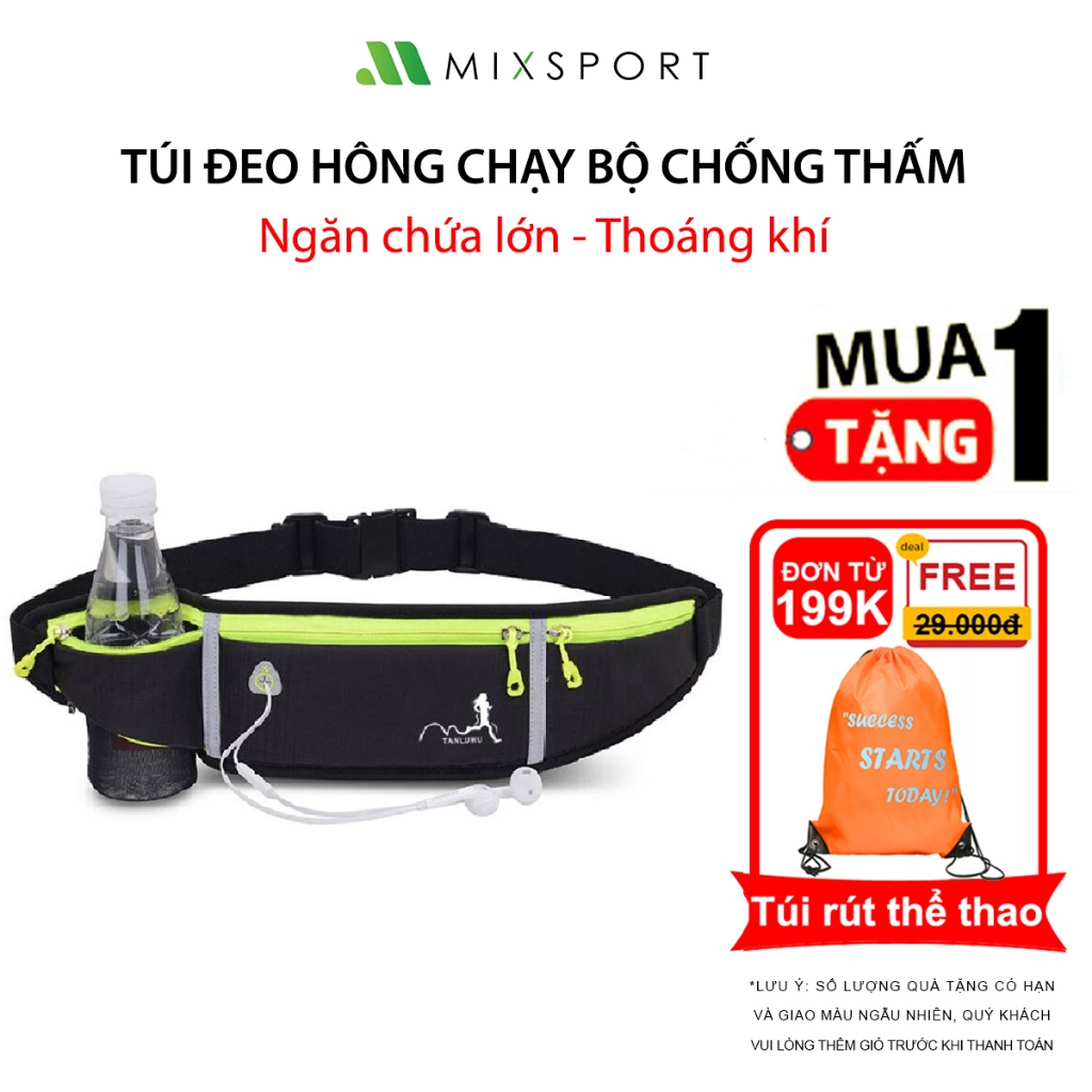 Ảnh Túi Đeo Hông Chạy Bộ Phản Quang Có Ngăn Đựng Điện Thoại Kích Thước Lớn MixSport 1