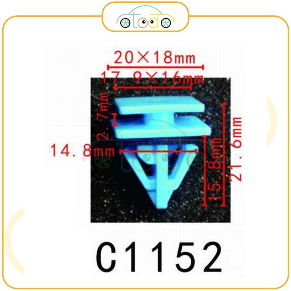 Chốt nhựa C1152 dùng cho xe Hyundai – Kia sản xuất với độ chính xác cao ...