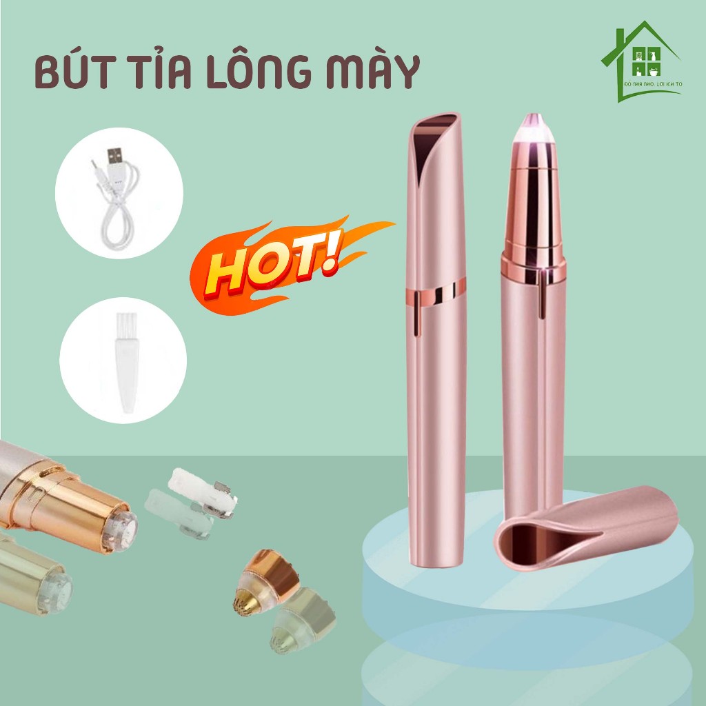 Bút tỉa lông mày thiết kế nhỏ gọn, tiện lợi, dễ sử dụng giúp tỉa lông mép, mũi, nách,..