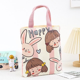 Túi Vải Canvas Thời Trang Hoạt Hình Nhật Bản Dễ Thương MEILI STORE