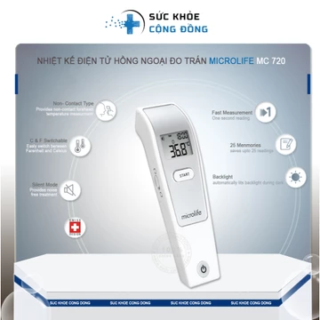 Nhiệt kế hồng ngoại đo trán Microlife FR1MF1 Thụy Sỹ (BH 2 Năm)