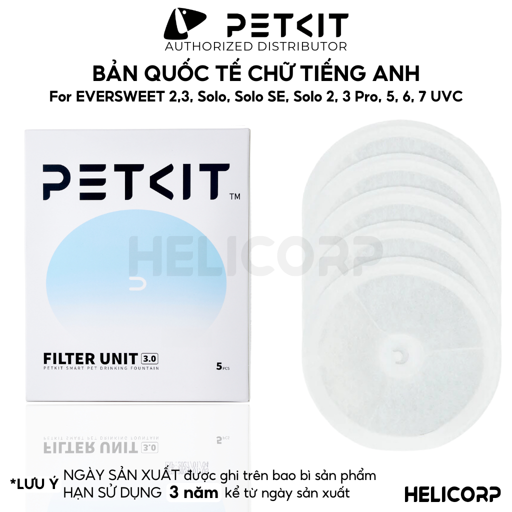 Ảnh Miếng Lọc Nước, Tấm Lõi Lọc Nước Cho Máy Petkit Phiên Bản Mới 3.0 Tăng 150% Hiệu Quả Lọc - HeLiCorp 1