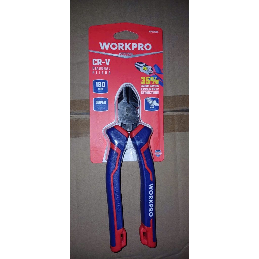 Kìm cắt trợ lực bằng thép Cr-V cao cấp WORKPRO WP231022 - 160mm 6 inch WP231066 - 180mm (7 inch) - Hàng chuẩn chính hãng