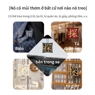 Mặt dây chuyền hương liệu ô tô 5 trong 1,Nước hoa ô tô cao cấp khử mùi hiệu quả lưu hương lâu,chống say xe
