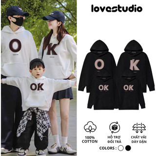 Áo gia đình thu đông,áo Hoodie Sweater mẫu Panda Trà Sữa chất Nỉ Bông 100% Cotton Premium đủ size Local Brand L66