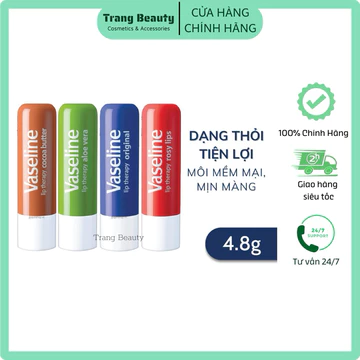Son Thỏi Dưỡng Ẩm, Chống Nứt Nẻ Môi Vaseline Lip Therapy Dạng Thỏi 4.8g