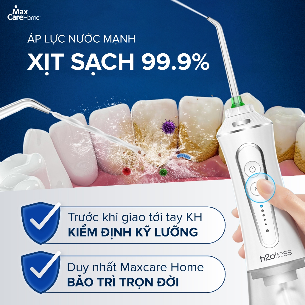 Ảnh Máy tăm nước cầm tay H2ofloss HF-P11 300ml mẫu CAO CẤP, nâng cấp chống nước X2 toàn diện,Pin 30 ngày 3