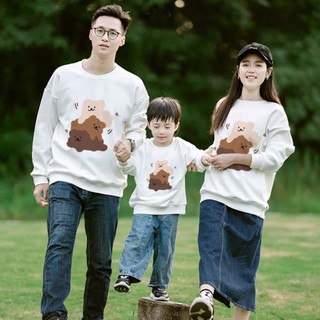 Áo gia đình thu đông,áo Hoodie Sweater mẫu Gia Đình Gấu chất Nỉ Bông 100% Cotton Premium đủ size Local Brand L66 [A282]
